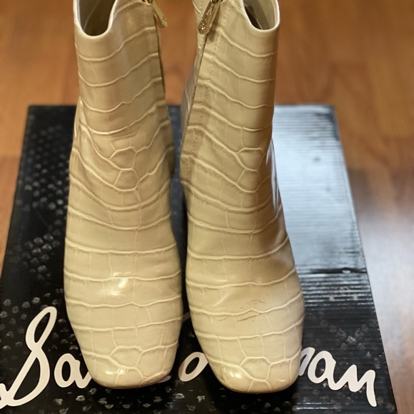 Sam Edelman ivory croc booties - Picture 1 of 10
